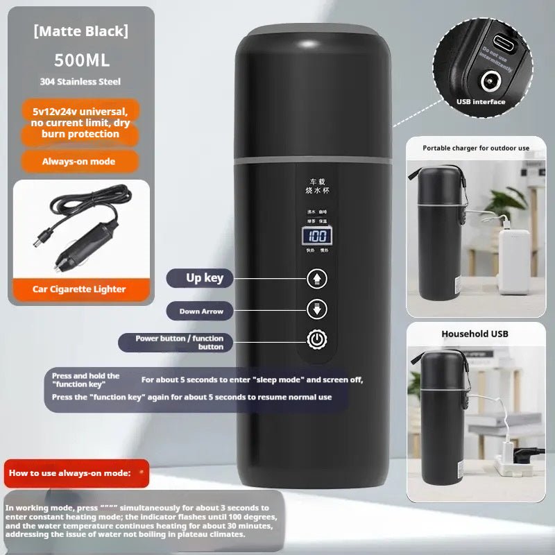 Portable Car - compatible USB Heating Cup - Eshtree