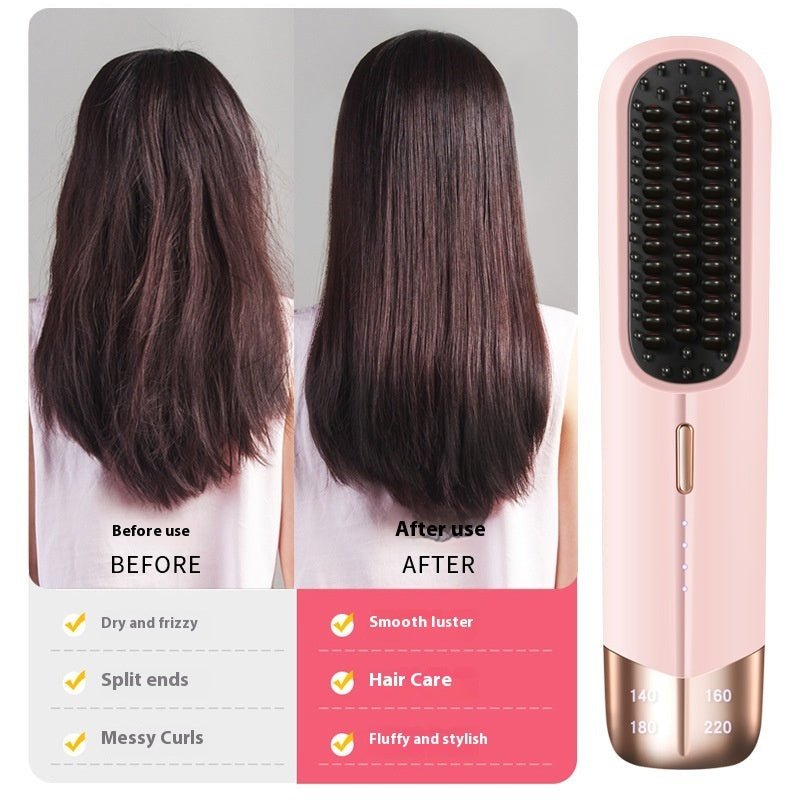 Portable Household Hair Straightener Splint Hair Curler And Straightener Dual - use - Eshtree