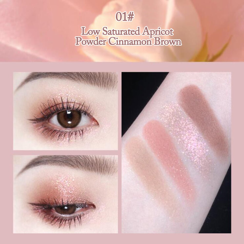 Portable Pearlescent Waterproof Daily Earth Color Lucky Four - leaf Clover Eyeshadow - Eshtree