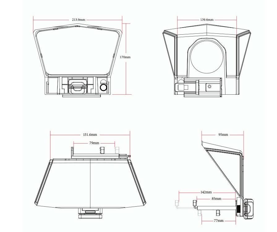 Portable small cell phone teleprompter - Eshtree