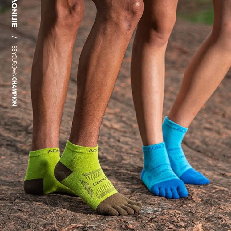 Professional Mid - Calf Five - Finger Running Socks For Outdoor Marathons - Eshtree
