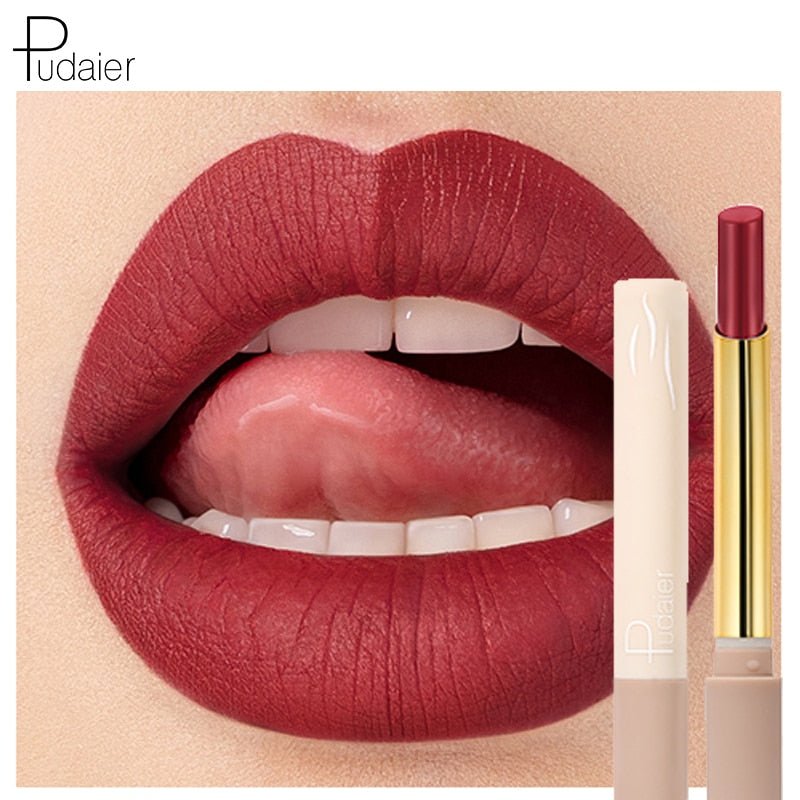 Pudaier16 color cigarette tube lipstick matte matte non - stick cup - Eshtree