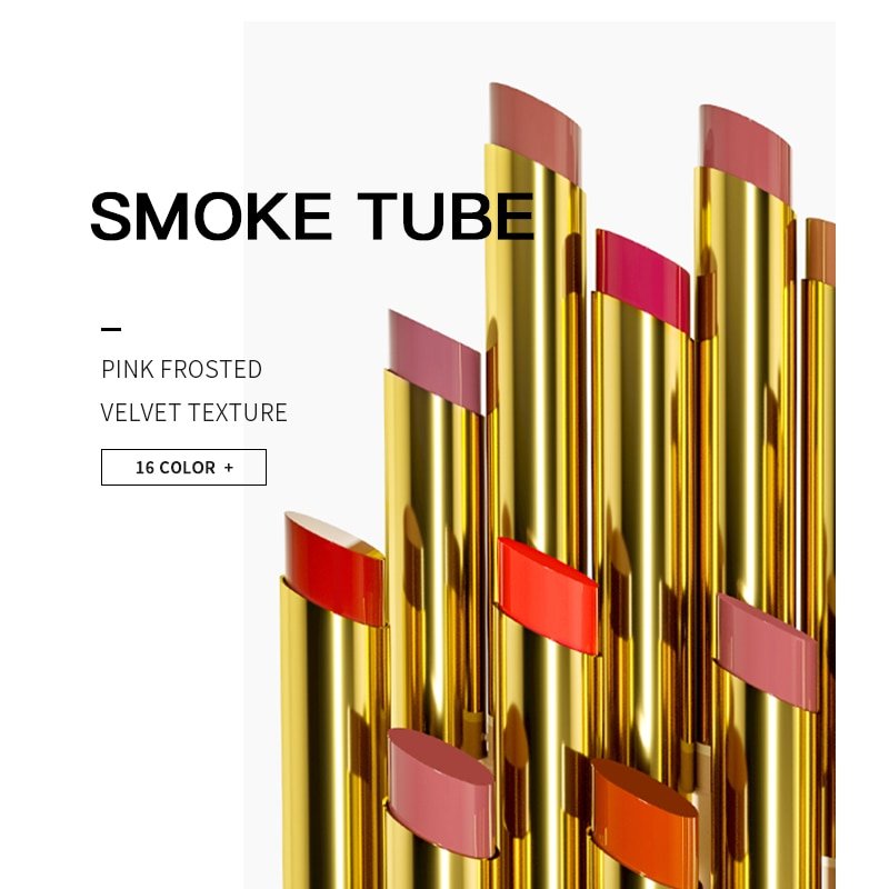 Pudaier16 color cigarette tube lipstick matte matte non - stick cup - Eshtree