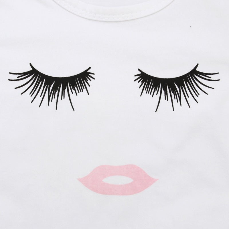 Pudcoco Girl Set 6M - 4Y Kid Baby Girls Eyelash Tops T-shirt Pants Leggings Outfits Set Clothes - Eshtree