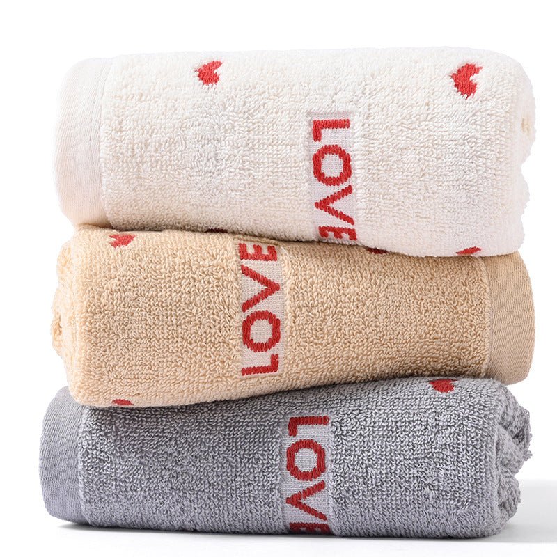 Pure Cotton Couple Embroidery Household Towels - Eshtree