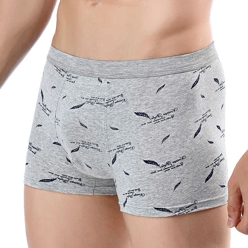 Pure Cotton U Convex Boxer Briefs Mid - waist Underwear - Eshtree