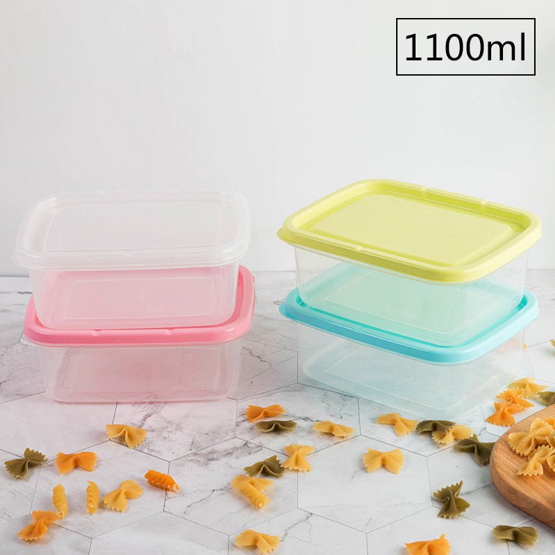 Refrigerator Food Storage Box Fruit Seal Box Rectangular Large Plastic Storage Box 1100ml - Eshtree