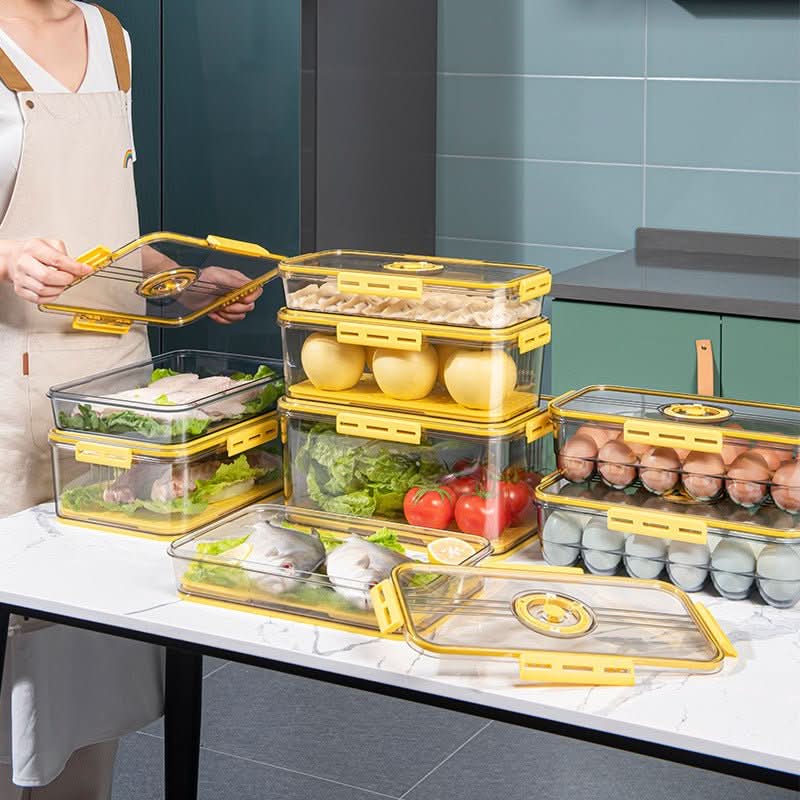 Refrigerator Storage Box Plastic Kitchen Finishing Crisper - Eshtree