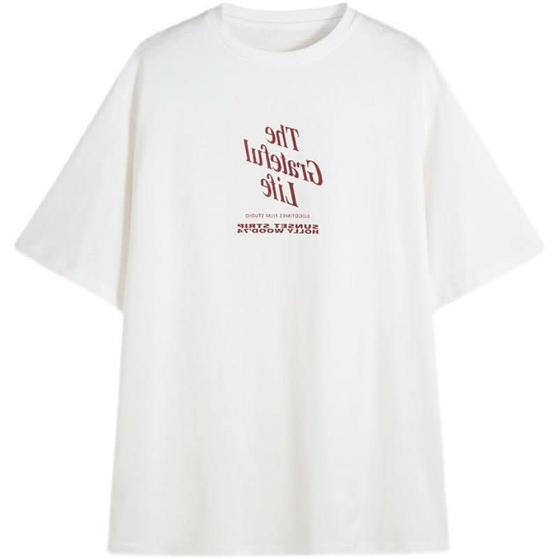 Relaxed Laid - back Versatile Retro Short - sleeve T-shirt - Eshtree