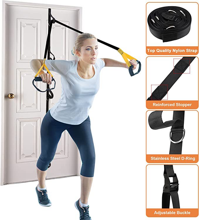 Resistance Band Fitness Pull Rope Suspension Training With A Puller - Eshtree