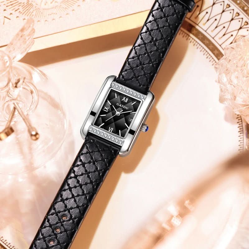 Retro Affordable Luxury Diamond Square Quartz Watch - Eshtree