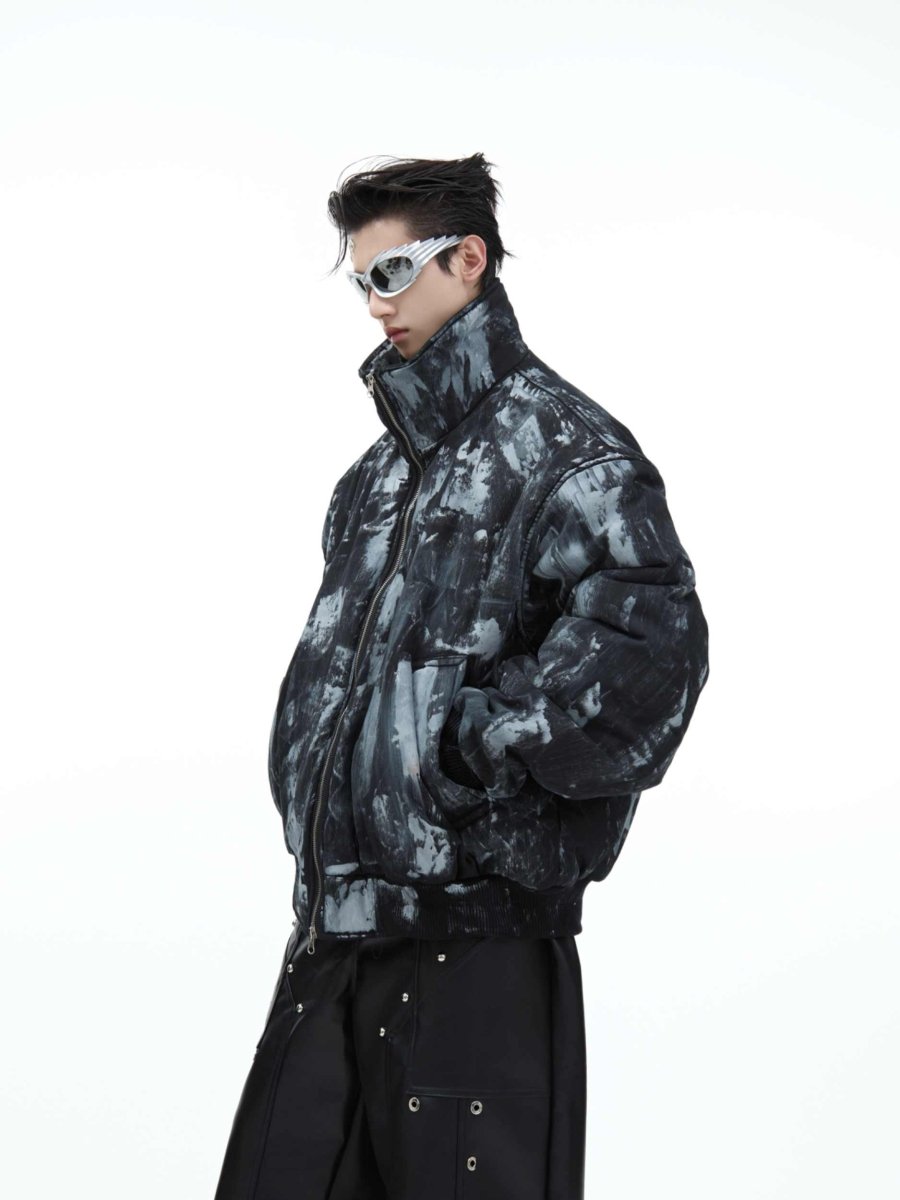 Retro Distressed Thicken Cotton Clothes Coat - Eshtree