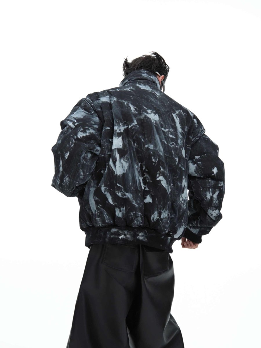 Retro Distressed Thicken Cotton Clothes Coat - Eshtree