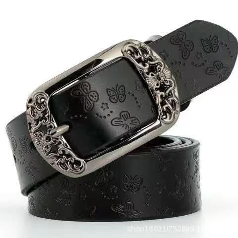 Retro Pin Buckle Printed Belt Fashion Casual Decorative Jeans Pant Belt - Eshtree