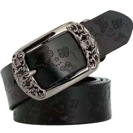 Retro Pin Buckle Printed Belt Fashion Casual Decorative Jeans Pant Belt - Eshtree