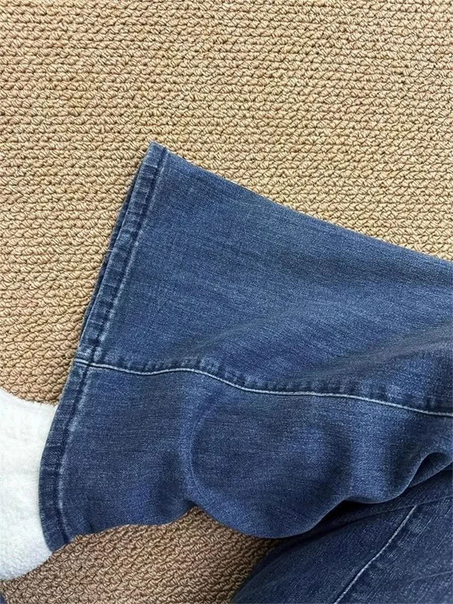 Retro Women's Slightly Flared Jeans That Aren't Tight On The Legs - Eshtree