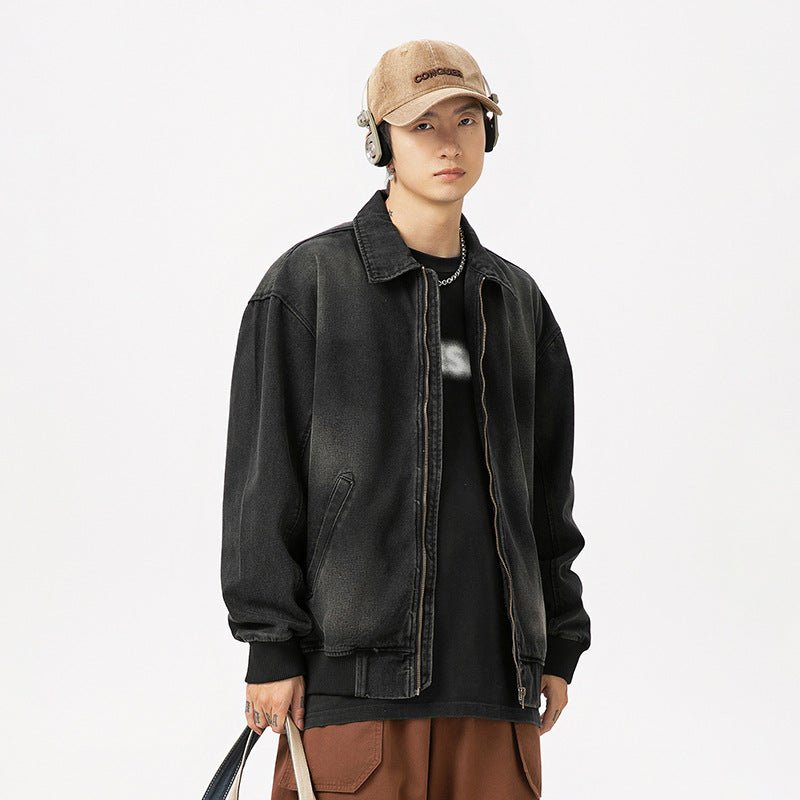Retro Worn Looking Washed - out Denim Jacket For Men - Eshtree