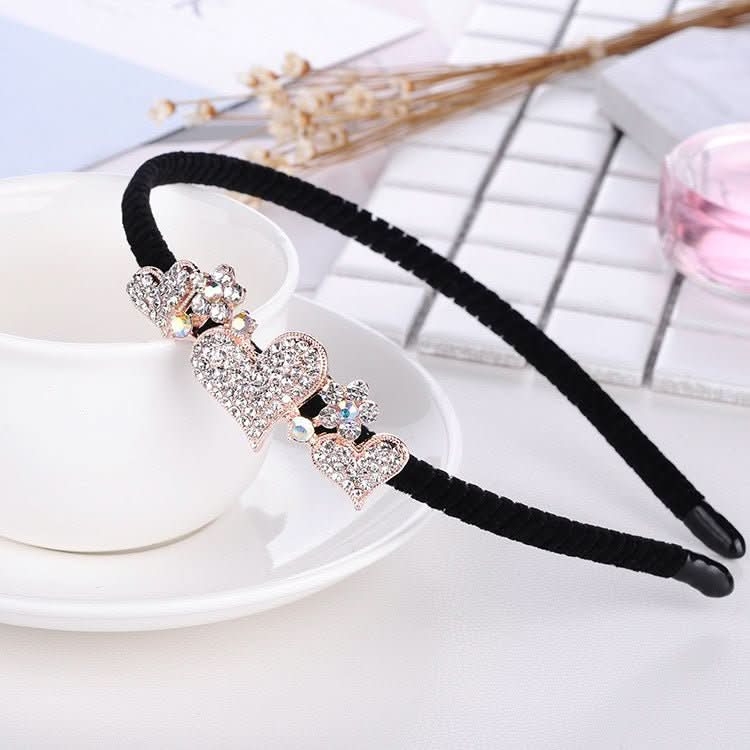 Rhinestone Bow Headband For Women Head Accessories - Eshtree