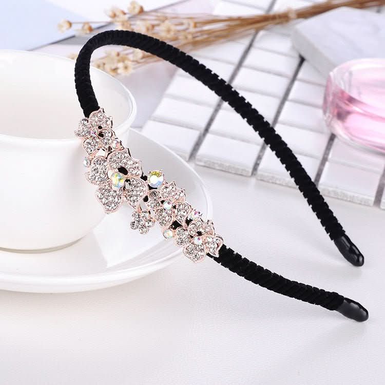 Rhinestone Bow Headband For Women Head Accessories - Eshtree