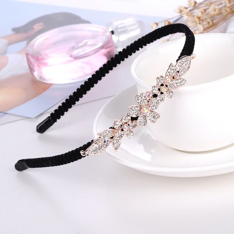 Rhinestone Bow Headband For Women Head Accessories - Eshtree