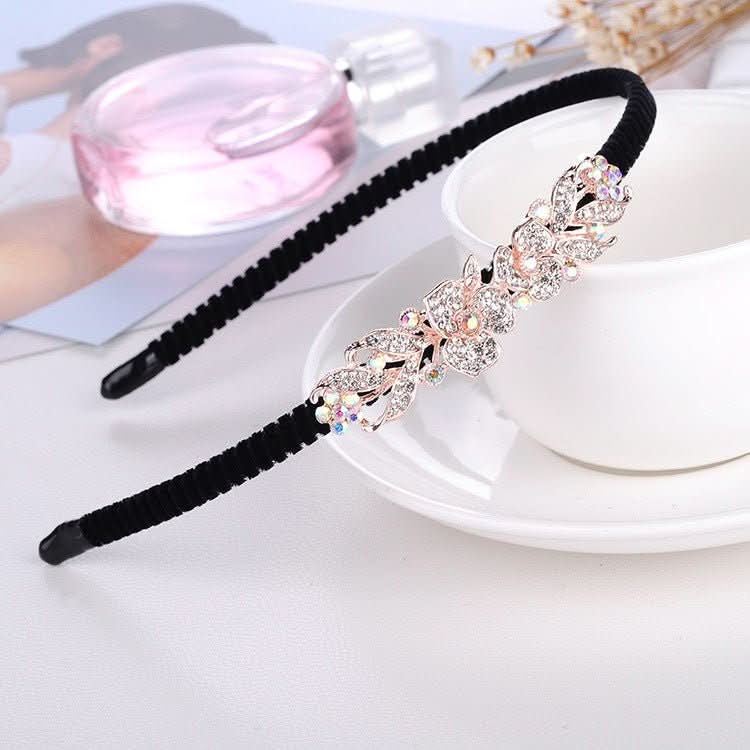 Rhinestone Bow Headband For Women Head Accessories - Eshtree