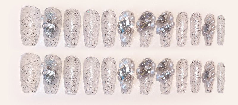 Rhinestone Manicure Wear Nail Pure Desire Wind Nail Patch Wear Nail Diamond Nail Stickers - Eshtree