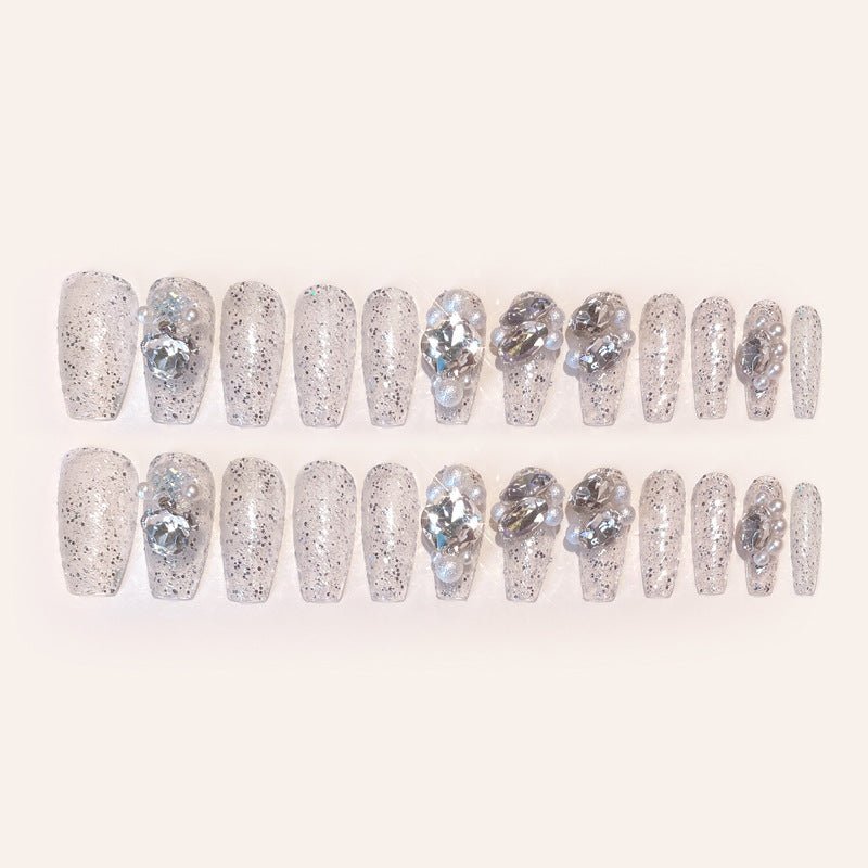 Rhinestone Manicure Wear Nail Pure Desire Wind Nail Patch Wear Nail Diamond Nail Stickers - Eshtree