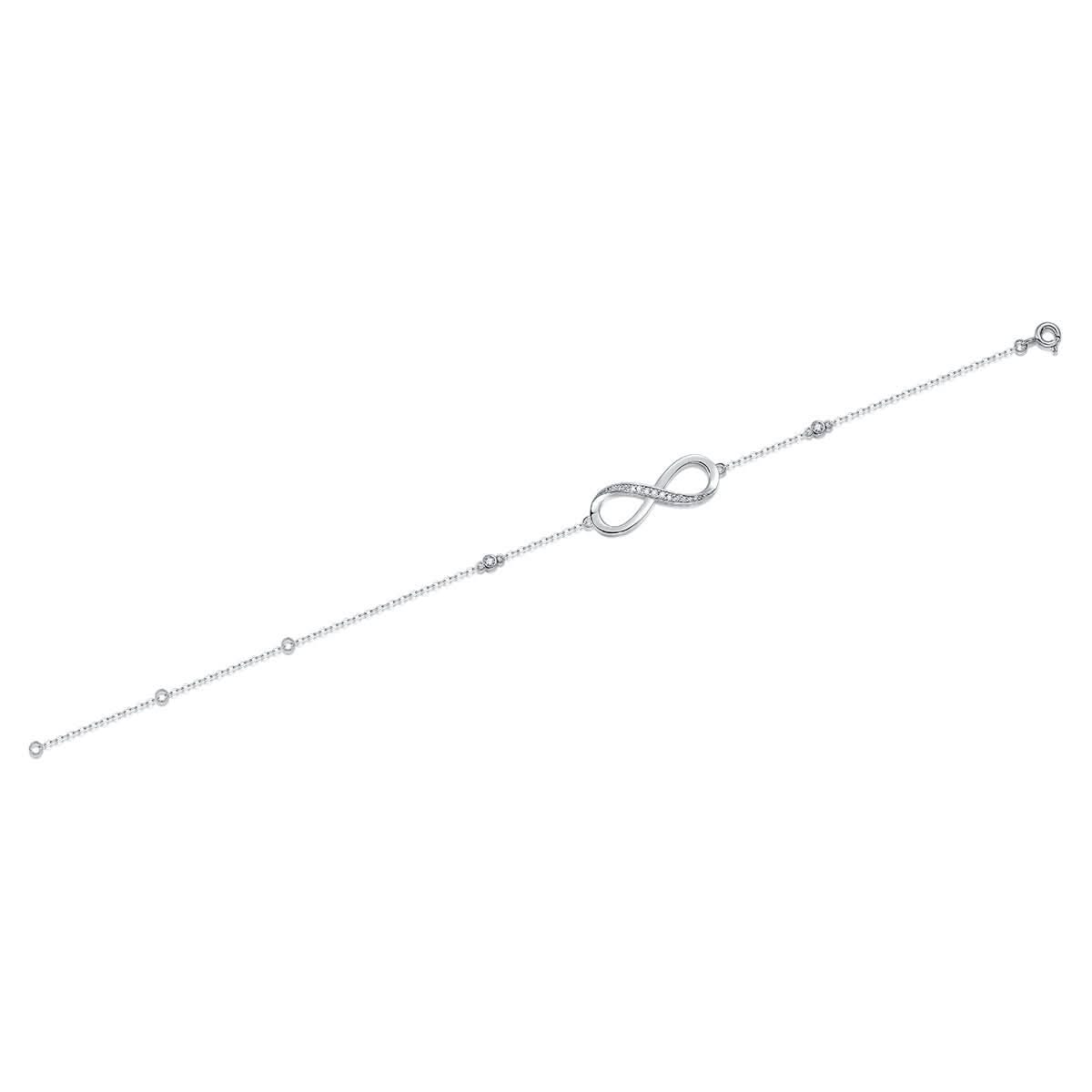 Set With Top - quality Moissanite, This Luxurious And Fashionable Light Luxury Jewelry Silver Bracelet Is Made Of S925 Silver Electroplated With Platinum - Eshtree