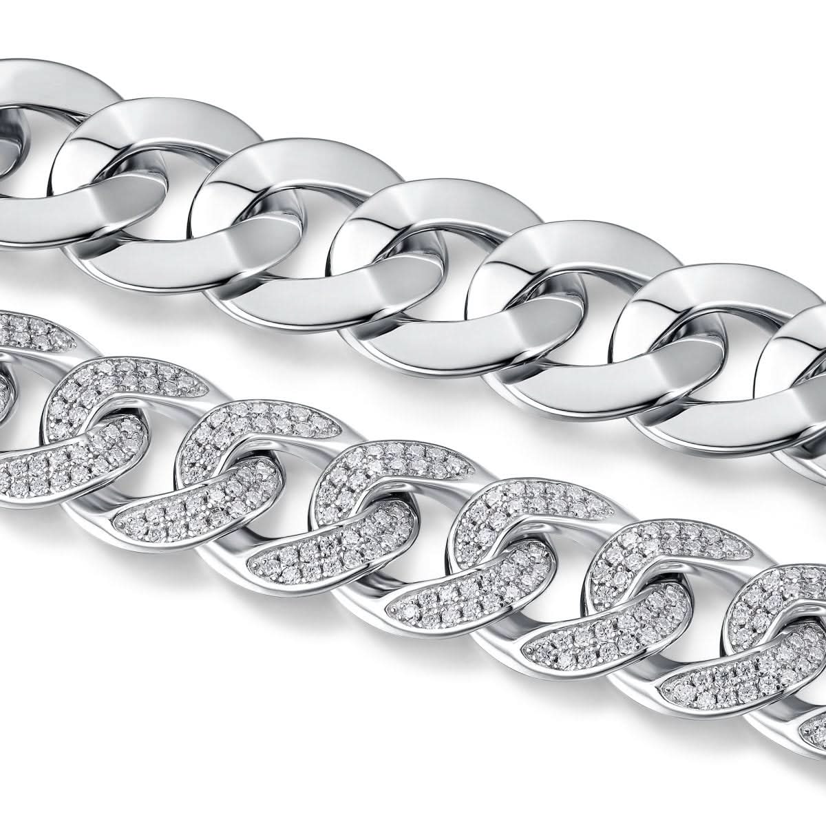 Set With Top - quality Moissanite, This Luxurious And Fashionable Light Luxury Jewelry Silver Bracelet Is Made Of S925 Silver Electroplated With Platinum - Eshtree