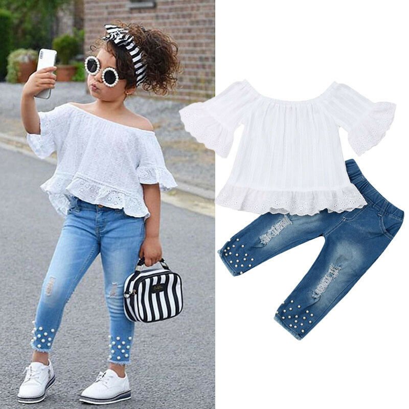 Shirt Shorts Girls Girl Kids Clothes For Baby Set Children - Eshtree