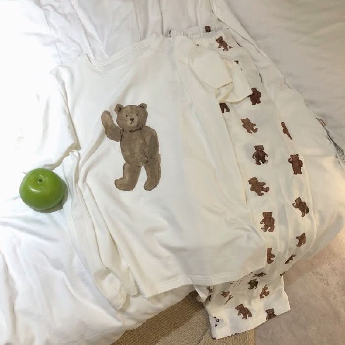 Short - sleeved Trousers Pajamas Suit Sweet Princess Homewear - Eshtree