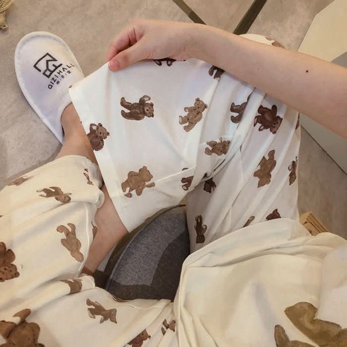 Short - sleeved Trousers Pajamas Suit Sweet Princess Homewear - Eshtree