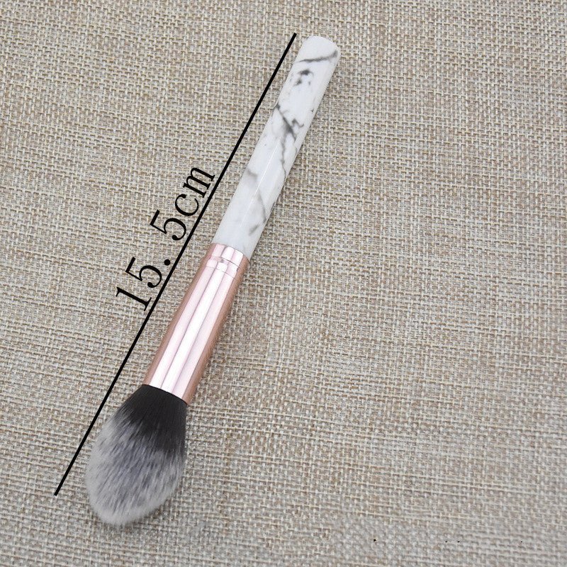 Single Marble Makeup Brush Pattern Flame Repairing Highlight Blush Brush - Eshtree