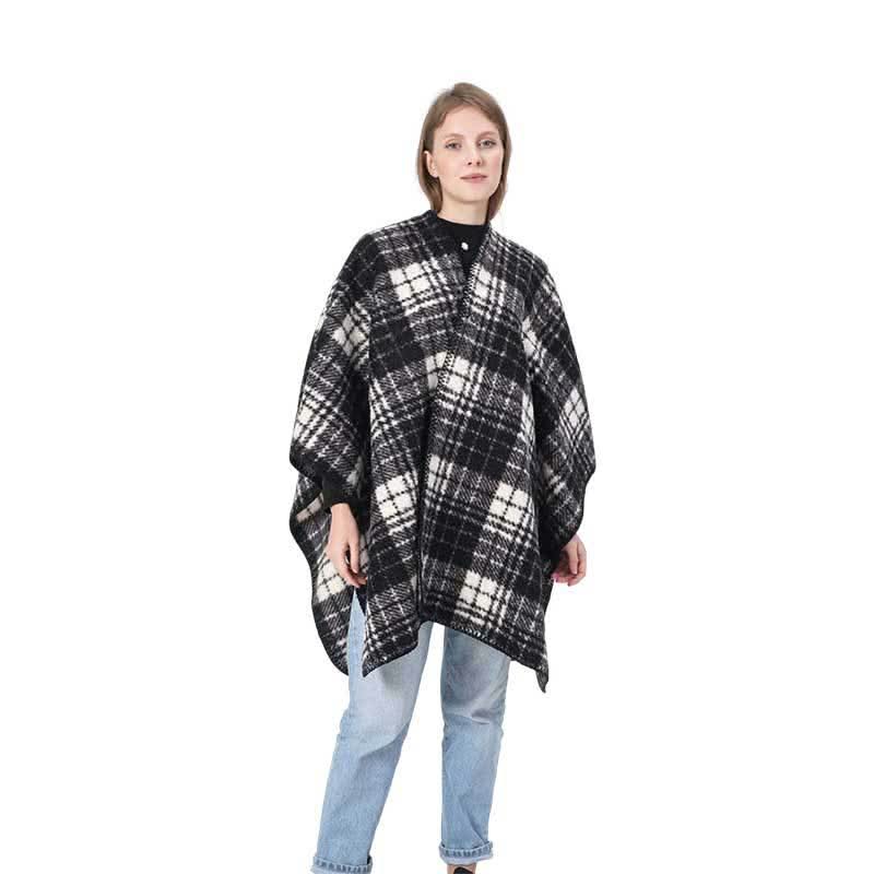 Spring, Autumn And Winter Air Conditioning Blanket Warm Cloak Women's High - grade Classic Plaid Elegant Shawl - Eshtree