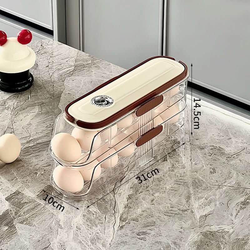 Storage Box Kitchen Refrigerator Multi - layer Transparent Egg Holder - Eshtree