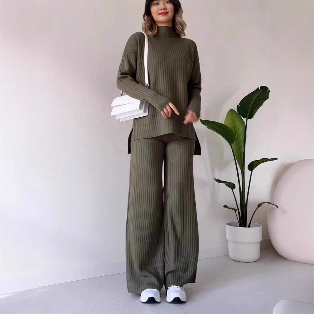 Stylish Minimalist Relaxed Fit Womens Long Sleeve Set - Eshtree