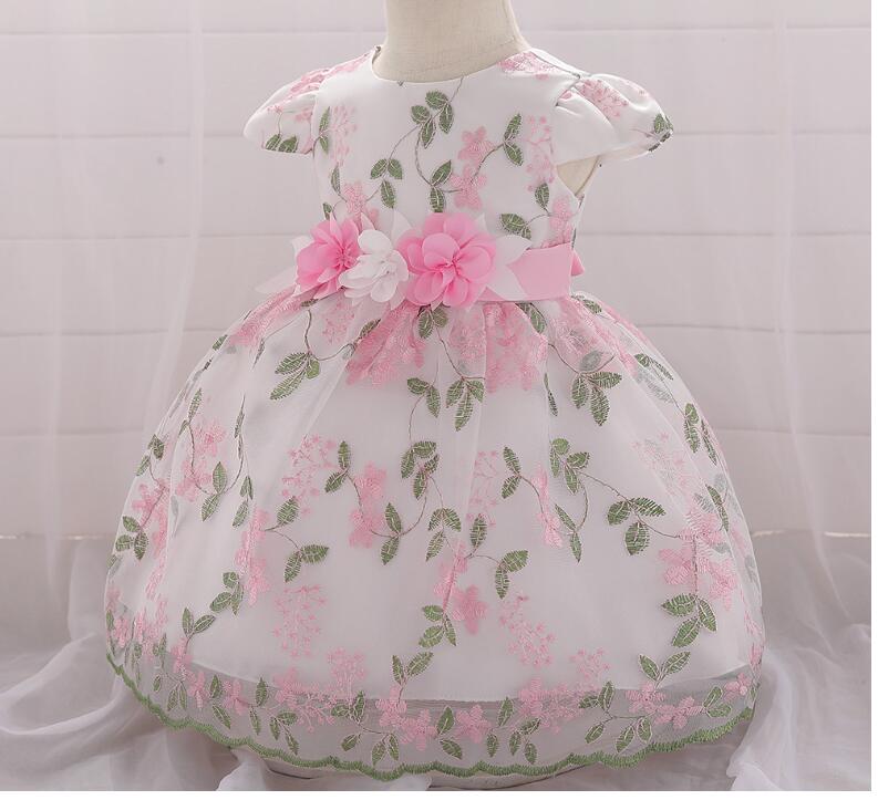 summer children's clothing new baby birthday party wedding dress skirt girls fluffy dress - Eshtree