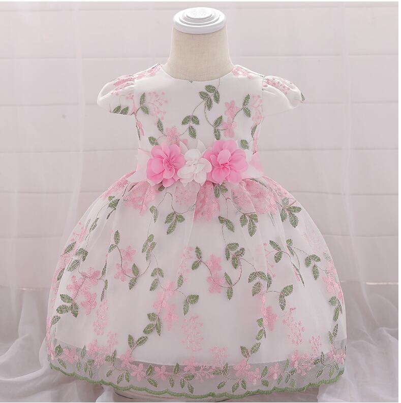 summer children's clothing new baby birthday party wedding dress skirt girls fluffy dress - Eshtree