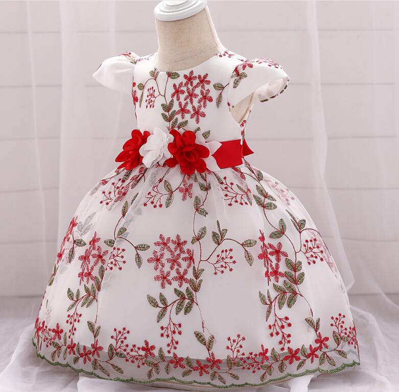 summer children's clothing new baby birthday party wedding dress skirt girls fluffy dress - Eshtree