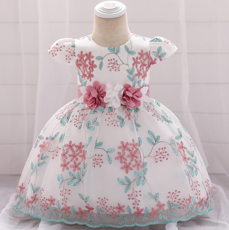 summer children's clothing new baby birthday party wedding dress skirt girls fluffy dress - Eshtree