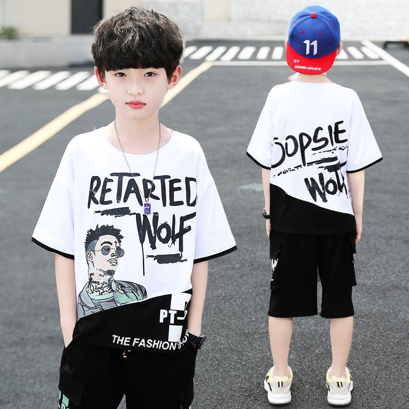 Summer Foreign Boy Handsome, Big Boy Two - piece Korean Style Trend - Eshtree