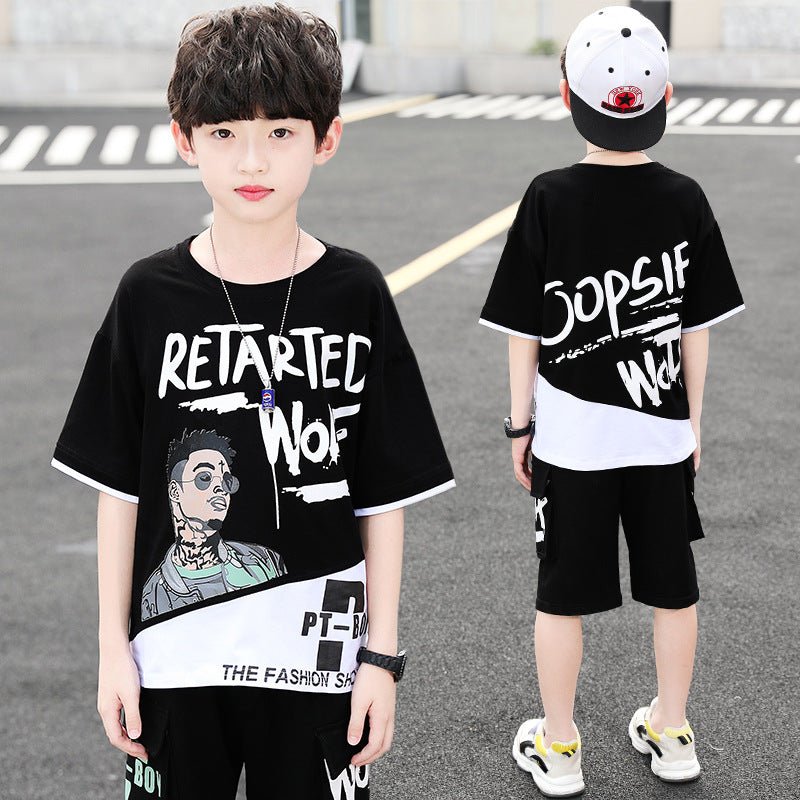 Summer Foreign Boy Handsome, Big Boy Two - piece Korean Style Trend - Eshtree