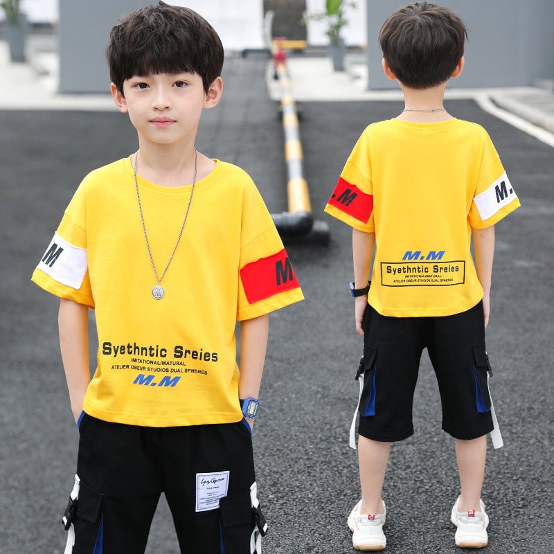 Summer Foreign Boy Handsome, Big Boy Two - piece Korean Style Trend - Eshtree