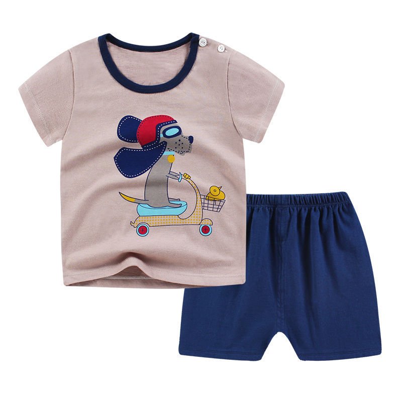 Summer Infant Newborn Baby Boy Clothes Children Clothing Set for Girls Kids T-Shirt Shorts 2PCS Outfits Cotton Casual Clothes - Eshtree