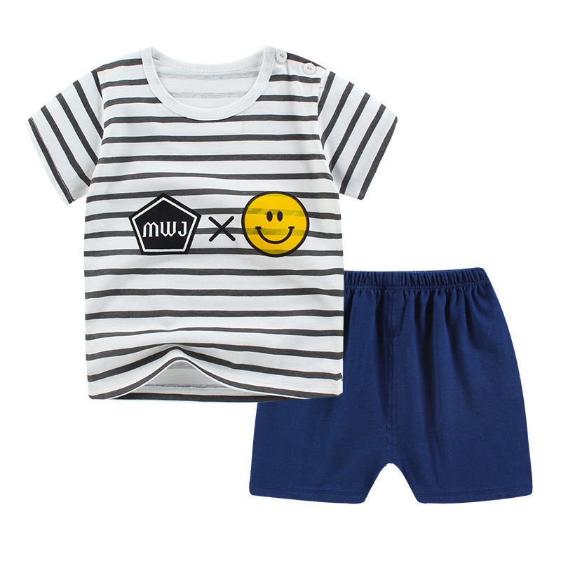 Summer Infant Newborn Baby Boy Clothes Children Clothing Set for Girls Kids T-Shirt Shorts 2PCS Outfits Cotton Casual Clothes - Eshtree