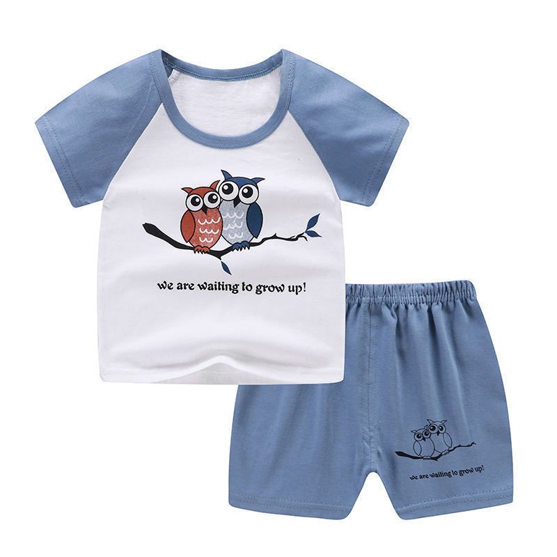 Summer Infant Newborn Baby Boy Clothes Children Clothing Set for Girls Kids T-Shirt Shorts 2PCS Outfits Cotton Casual Clothes - Eshtree