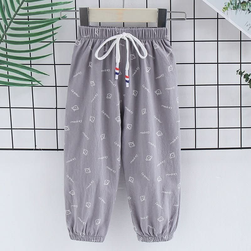 Summer New Korean Children's Clothing Children's Mosquito Pants, Western - Style Printed Casual Pants For Boys And Girls - Eshtree