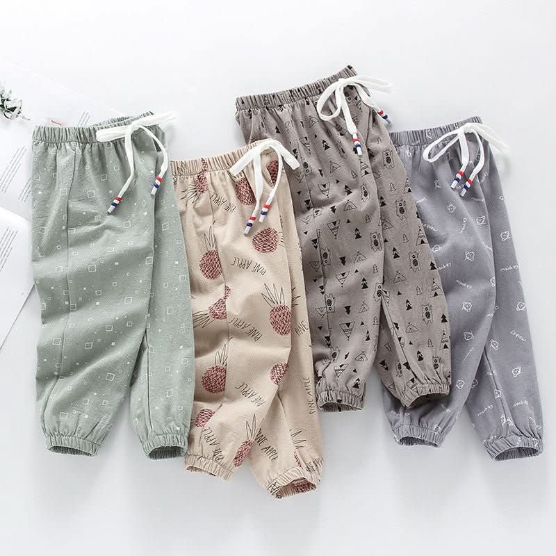 Summer New Korean Children's Clothing Children's Mosquito Pants, Western - Style Printed Casual Pants For Boys And Girls - Eshtree