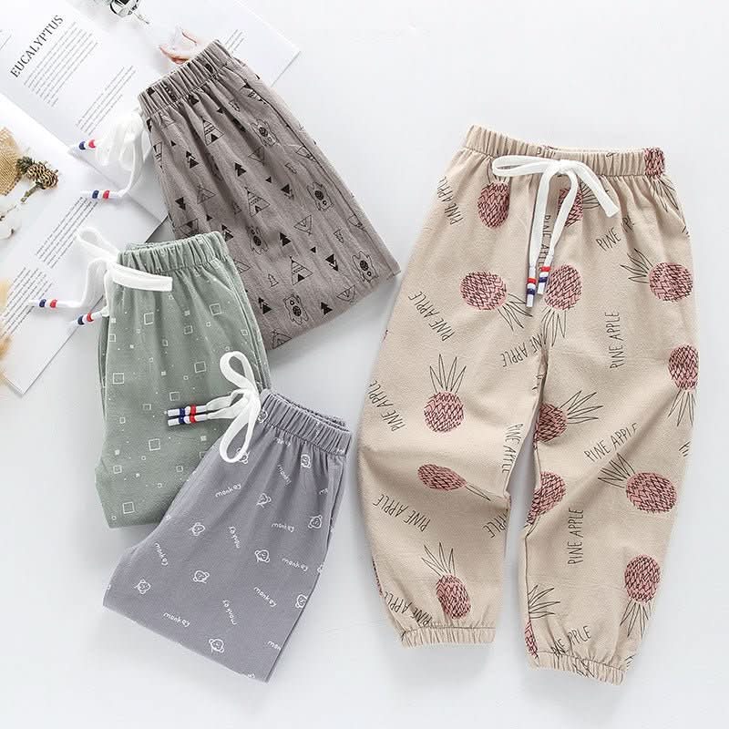 Summer New Korean Children's Clothing Children's Mosquito Pants, Western - Style Printed Casual Pants For Boys And Girls - Eshtree