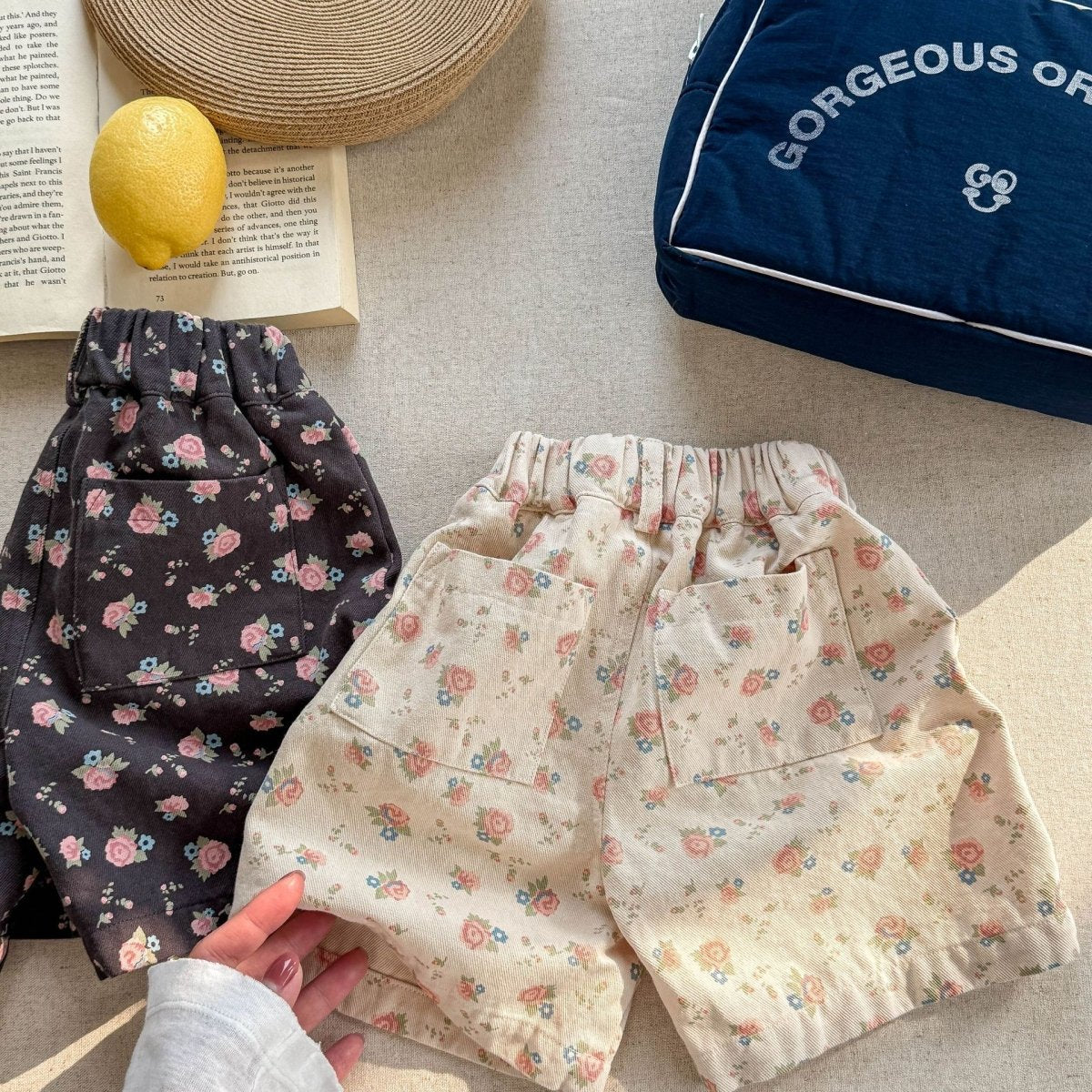 Summer Washed Cotton Shorts Girls' Pants - Eshtree
